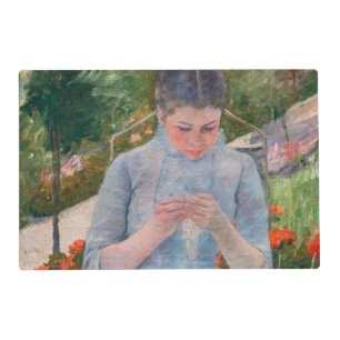 Mary Cassatt - Girl sewing in a Garden Placemat