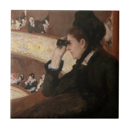 Mary Cassatt _ In the Loge Ceramic Tile