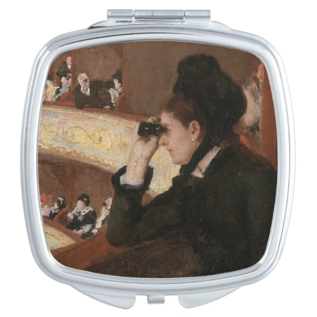 Mary Cassatt - In the Loge Compact Mirror (Front)
