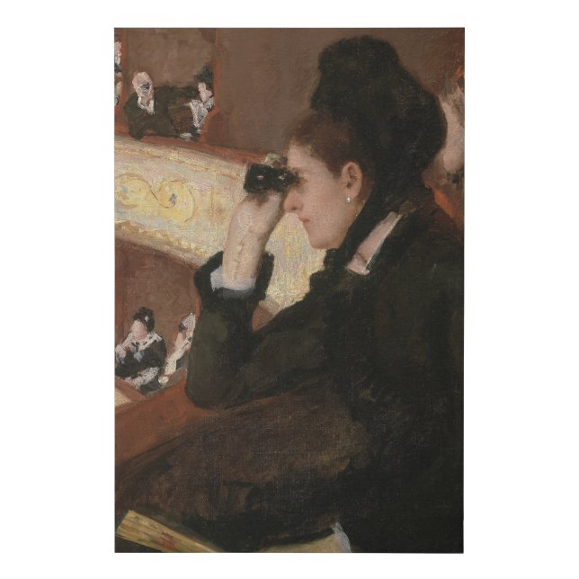 Mary Cassatt - In the Loge Faux Canvas Print (Front)
