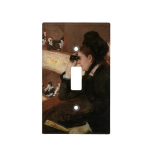 Mary Cassatt - In the Loge Light Switch Cover