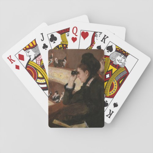 Mary Cassatt _ In the Loge Poker Cards