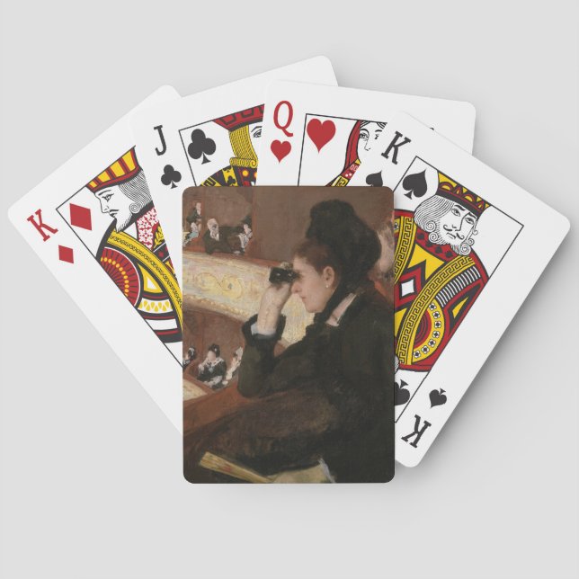Mary Cassatt - In the Loge Poker Cards (Back)