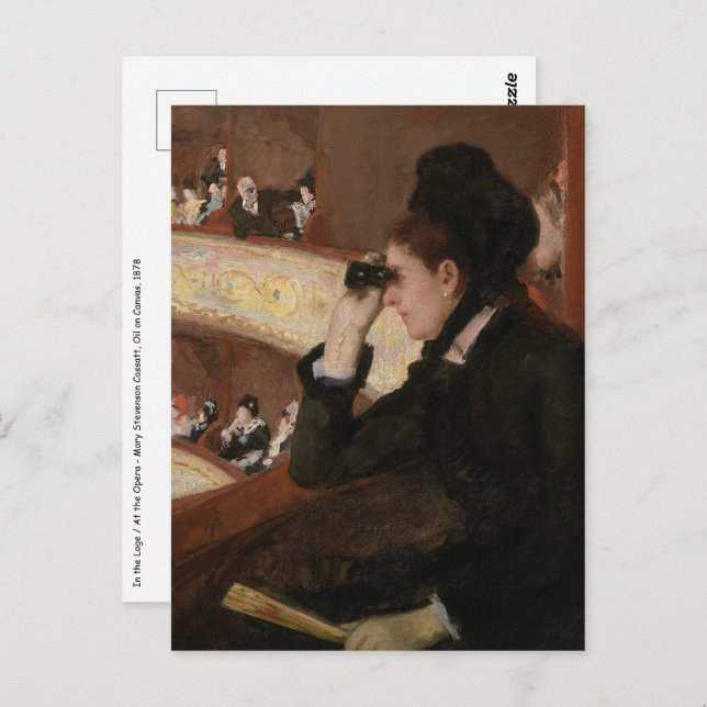 Mary Cassatt - In the Loge Postcard (Front/Back)