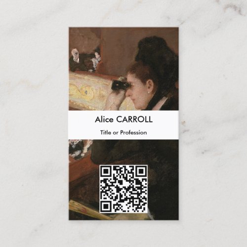 Mary Cassatt _ In the Loge _ QR Code Business Card