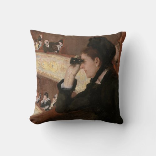 Mary Cassatt _ In the Loge Throw Pillow