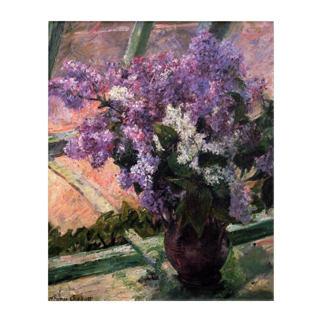Mary Cassatt - Lilacs in a Window Acrylic Print (Front)
