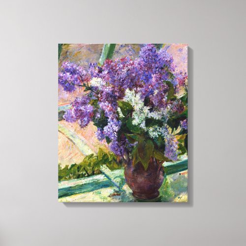 Mary Cassatt Lilacs in a Window Canvas Print