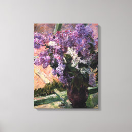 Mary Cassatt - Lilacs in a Window Canvas Print