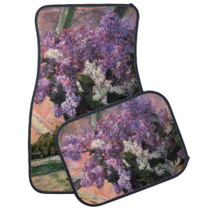 Mary Cassatt - Lilacs in a Window Car Floor Mat
