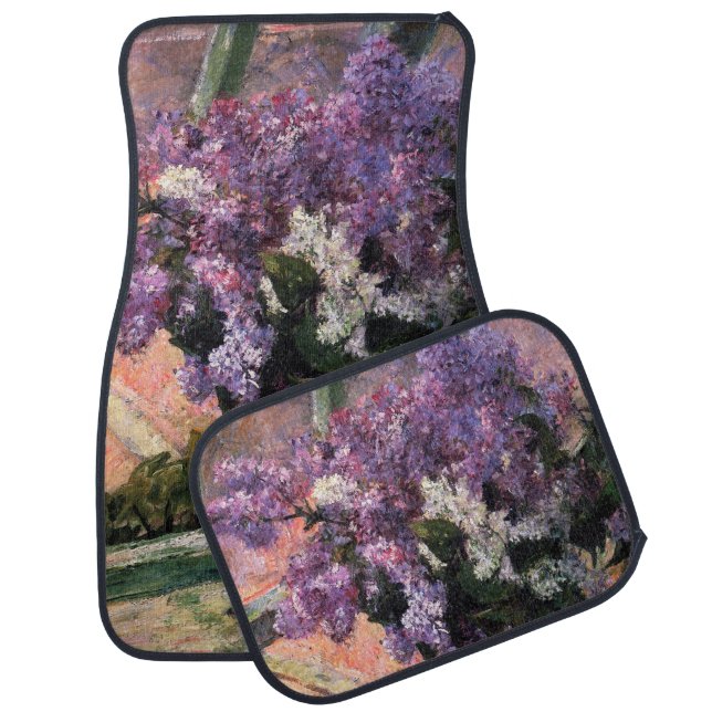 Mary Cassatt - Lilacs in a Window Car Floor Mat (Set)
