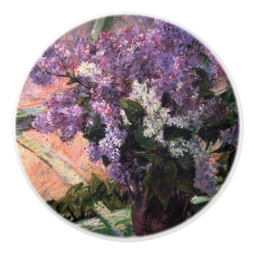 Mary Cassatt _ Lilacs in a Window Ceramic Knob