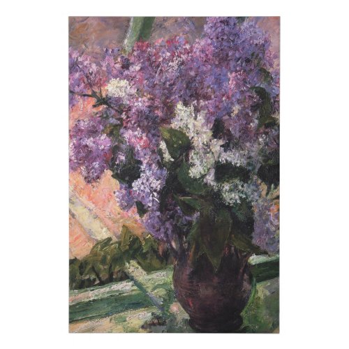 Mary Cassatt _ Lilacs in a Window Faux Canvas Print