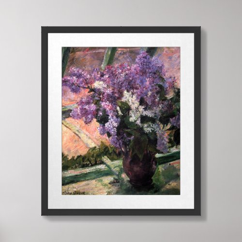 Mary Cassatt _ Lilacs in a Window Framed Art