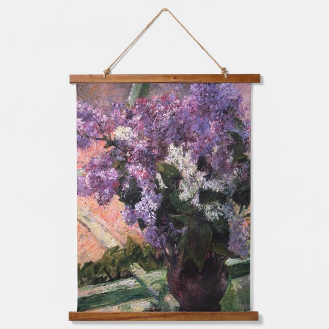 Mary Cassatt - Lilacs in a Window Hanging Tapestry (Front)