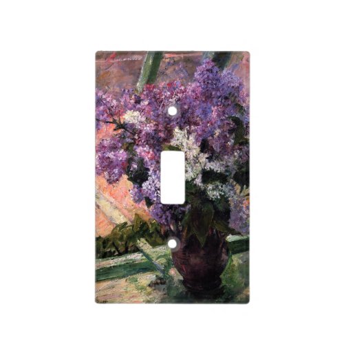 Mary Cassatt _ Lilacs in a Window Light Switch Cover