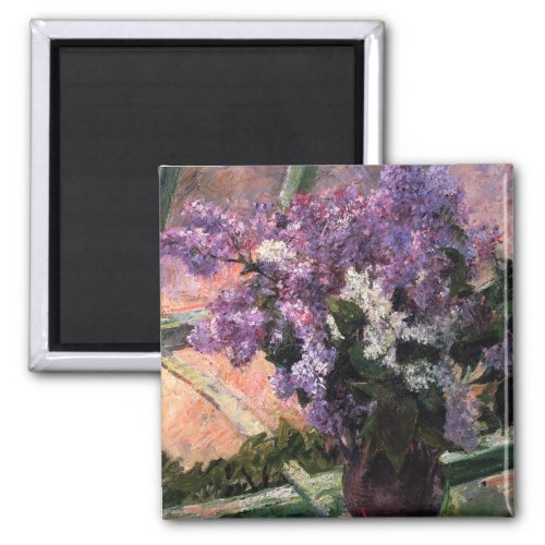 Mary Cassatt _ Lilacs in a Window Magnet