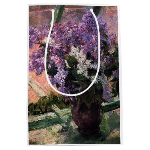 Mary Cassatt _ Lilacs in a Window Medium Gift Bag