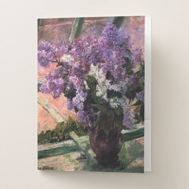 Mary Cassatt - Lilacs in a Window Pocket Folder (Front)