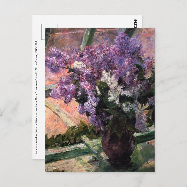 Mary Cassatt - Lilacs in a Window Postcard (Front/Back)