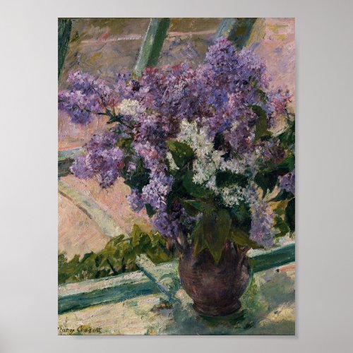 Mary Cassatt _ Lilacs In A Window Poster