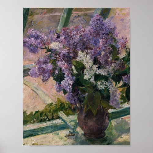 Mary Cassatt _ Lilacs In A Window Poster