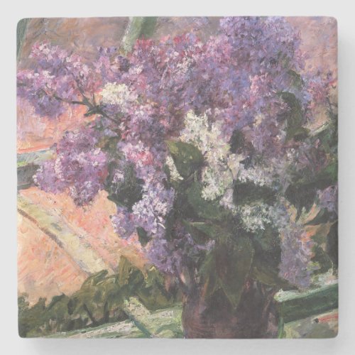 Mary Cassatt _ Lilacs in a Window Stone Coaster