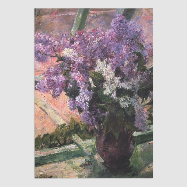 Mary Cassatt - Lilacs in a Window Tissue Paper (Creator Uploaded)