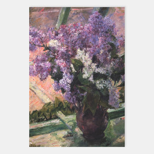 Mary Cassatt - Lilacs in a Window Wrapping Paper Sheets