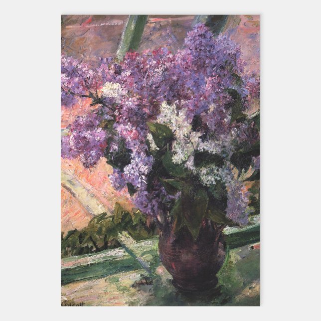 Mary Cassatt - Lilacs in a Window Wrapping Paper Sheets (Creator Uploaded)
