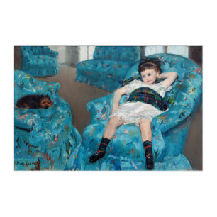 Mary Cassatt - Little Girl in a Blue Armchair Acrylic Print