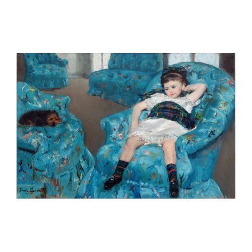 Mary Cassatt _ Little Girl in a Blue Armchair Acrylic Print