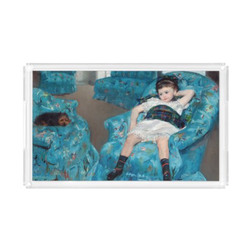 Mary Cassatt _ Little Girl in a Blue Armchair Acrylic Tray