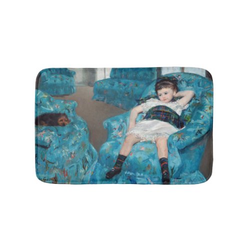 Mary Cassatt _ Little Girl in a Blue Armchair Bath Mat