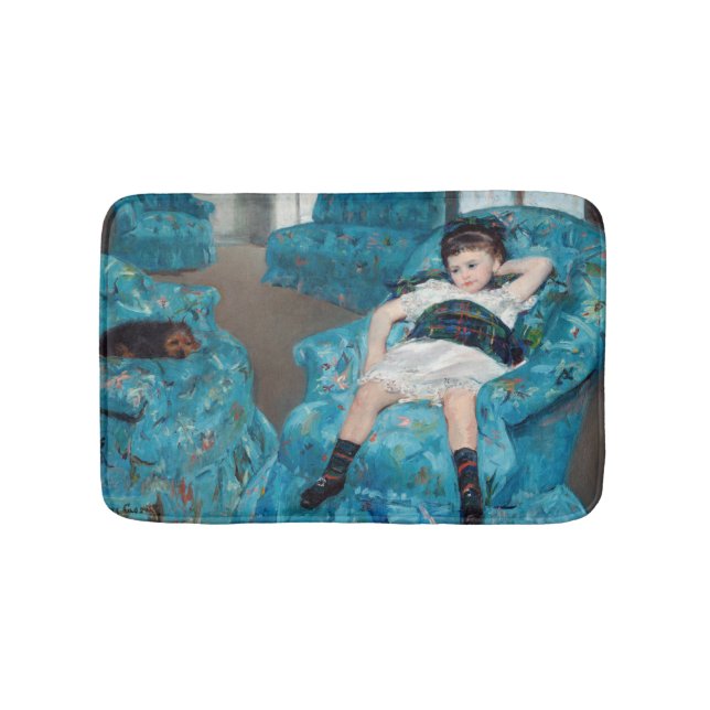 Mary Cassatt - Little Girl in a Blue Armchair Bath Mat (Front)