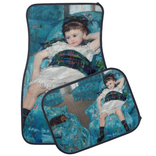 Mary Cassatt _ Little Girl in a Blue Armchair Car Floor Mat