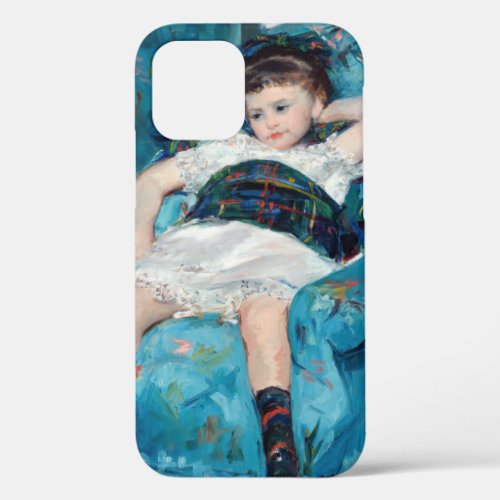 Mary Cassatt _ Little Girl in a Blue Armchair iPhone 12 Case
