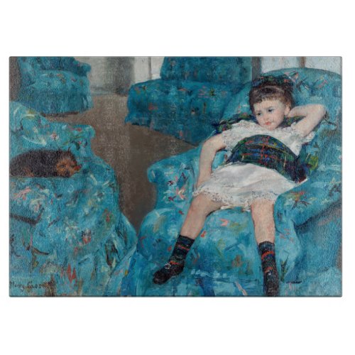 Mary Cassatt _ Little Girl in a Blue Armchair Cutting Board