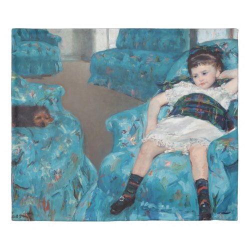 Mary Cassatt _ Little Girl in a Blue Armchair Duvet Cover