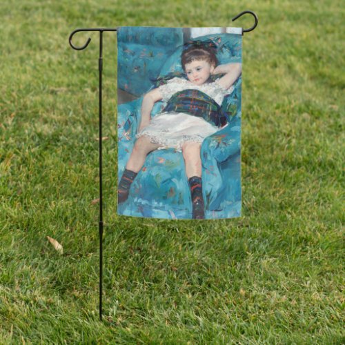 Mary Cassatt _ Little Girl in a Blue Armchair Garden Flag