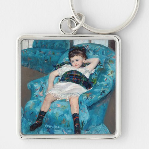 Mary Cassatt _ Little Girl in a Blue Armchair Keychain