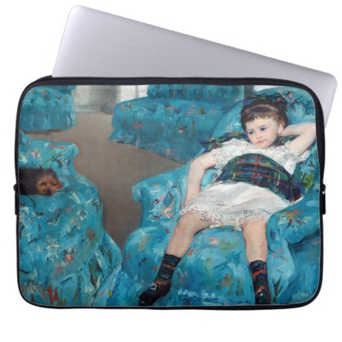 Mary Cassatt _ Little Girl in a Blue Armchair Laptop Sleeve