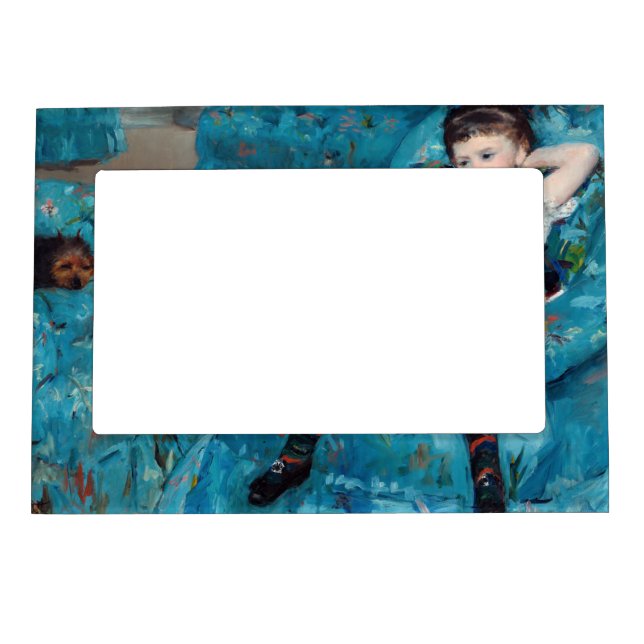 Mary Cassatt - Little Girl in a Blue Armchair Magnetic Frame (Front)