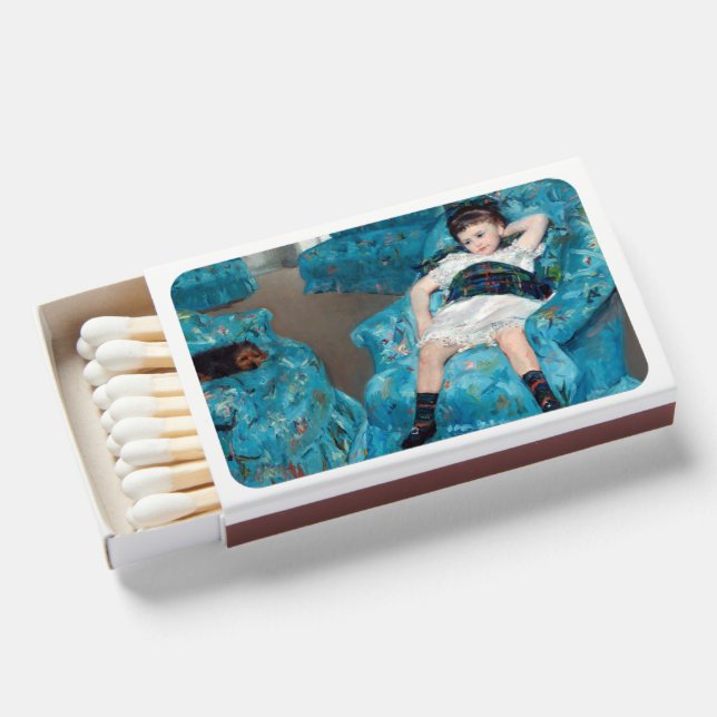 Mary Cassatt - Little Girl in a Blue Armchair Matchboxes (Front Open)