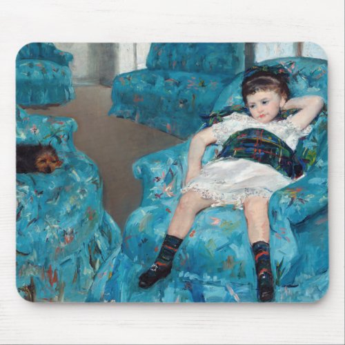 Mary Cassatt _ Little Girl in a Blue Armchair Mouse Pad