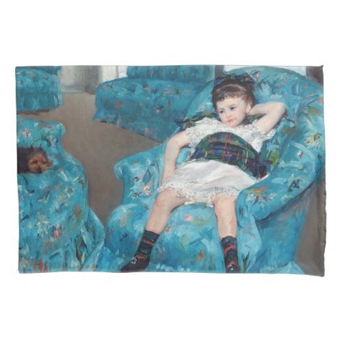 Mary Cassatt _ Little Girl in a Blue Armchair Pillow Case