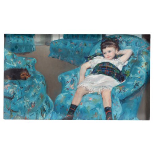 Mary Cassatt _ Little Girl in a Blue Armchair Place Card Holder