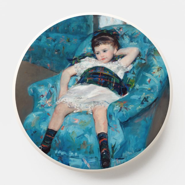 Mary Cassatt - Little Girl in a Blue Armchair PopSocket (Popsocket)