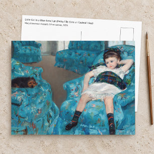 Mary Cassatt - Little Girl in a Blue Armchair Postcard
