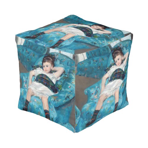 Mary Cassatt _ Little Girl in a Blue Armchair Pouf